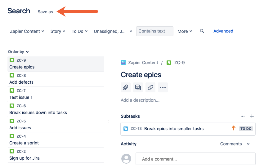 Vincent's Reviews How to Create a Filter in Jira